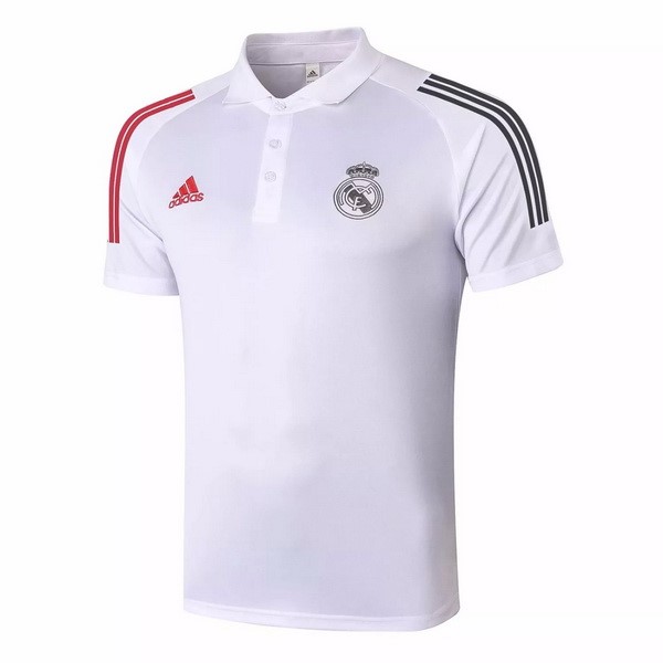 Polo Real Madrid 2020-2021 Bianco Rosso